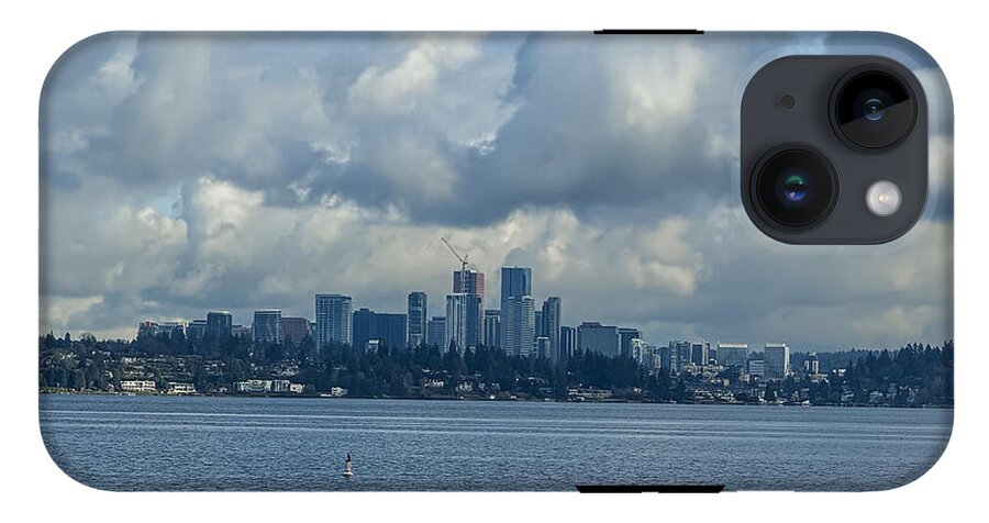Clouds above the city - Phone Case