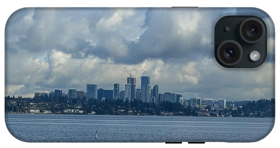 Clouds above the city - Phone Case