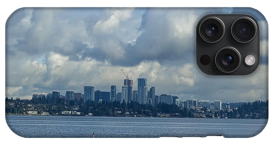 Clouds above the city - Phone Case