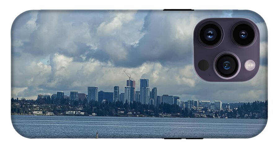 Clouds above the city - Phone Case