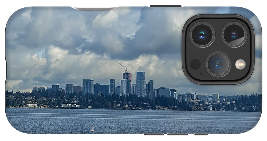 Clouds above the city - Phone Case