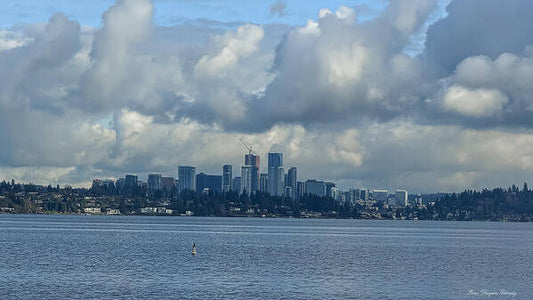 Clouds above the city - Art Print
