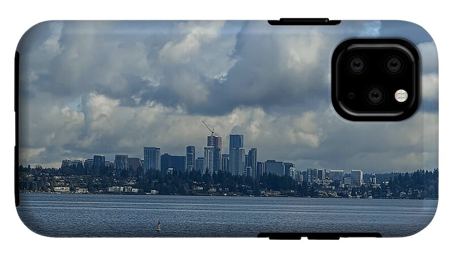 Clouds above the city - Phone Case