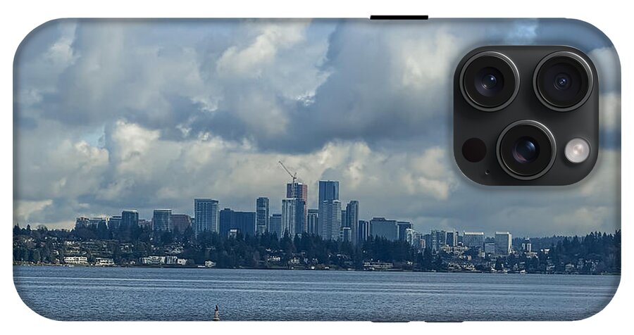Clouds above the city - Phone Case