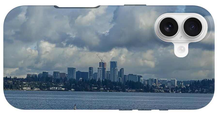 Clouds above the city - Phone Case