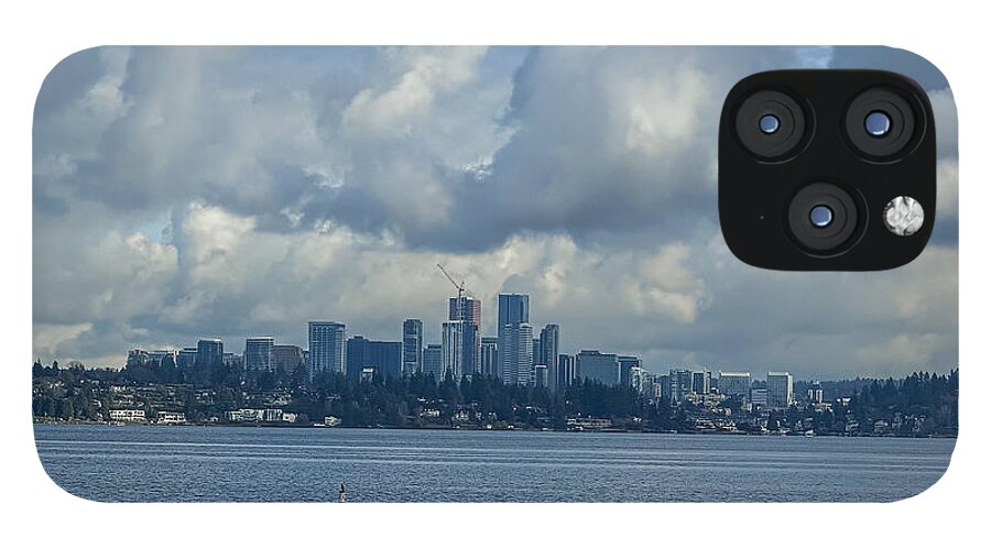 Clouds above the city - Phone Case