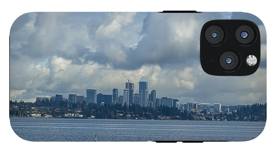 Clouds above the city - Phone Case