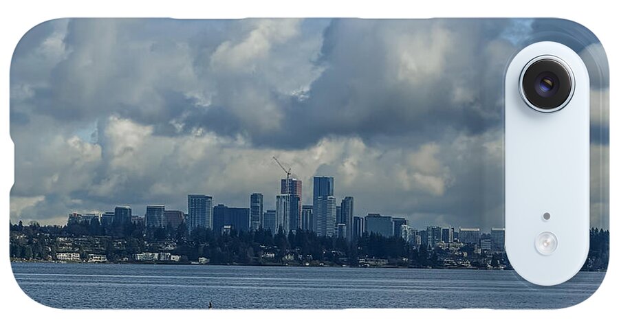 Clouds above the city - Phone Case