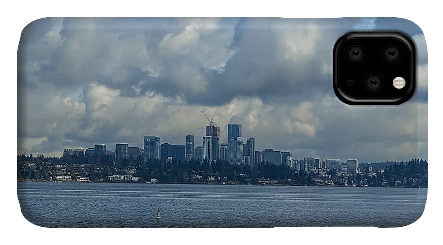 Clouds above the city - Phone Case