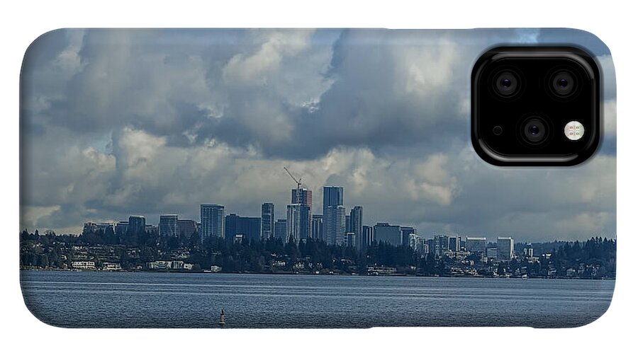 Clouds above the city - Phone Case