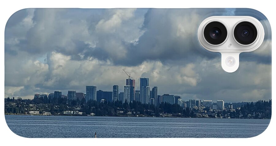 Clouds above the city - Phone Case