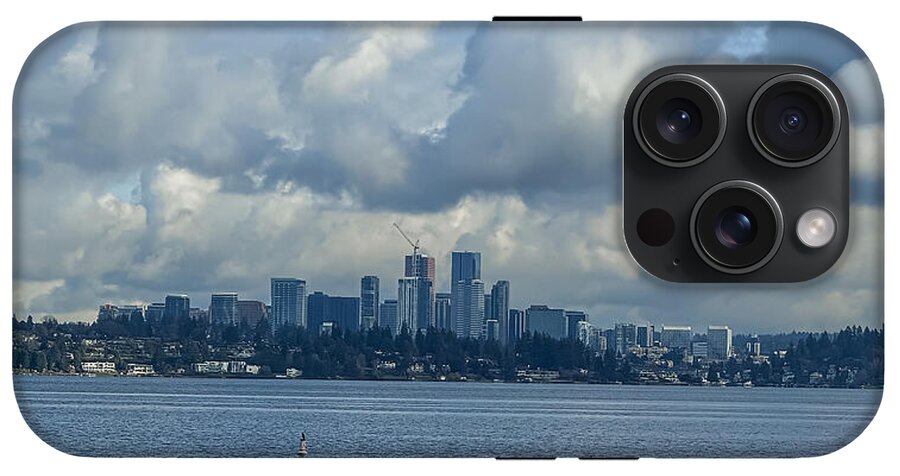 Clouds above the city - Phone Case