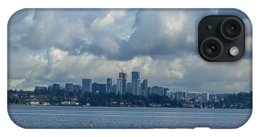 Clouds above the city - Phone Case