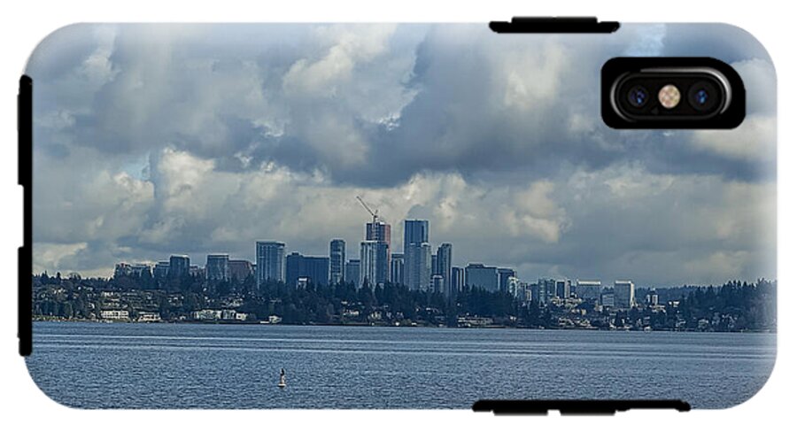 Clouds above the city - Phone Case