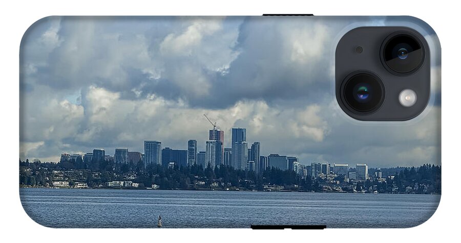 Clouds above the city - Phone Case