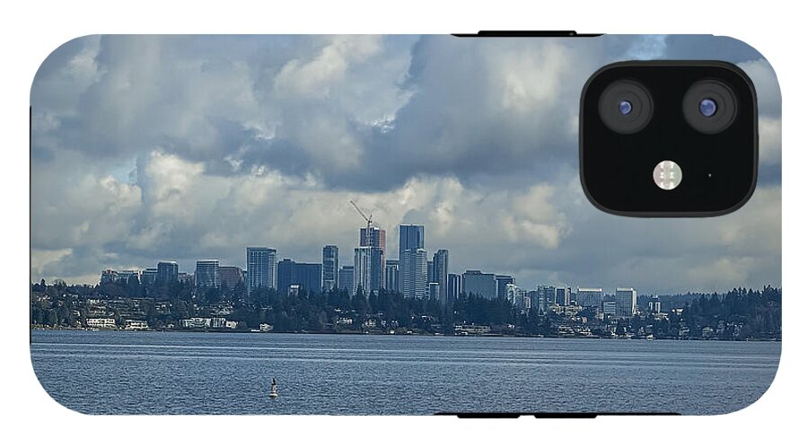 Clouds above the city - Phone Case