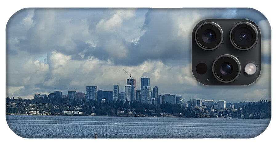 Clouds above the city - Phone Case