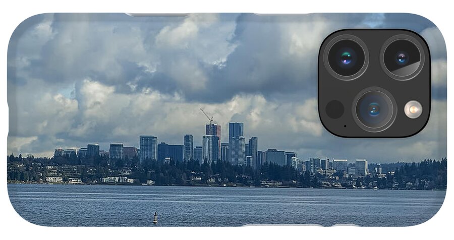 Clouds above the city - Phone Case