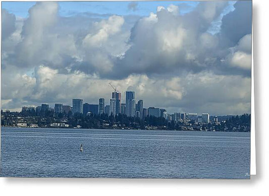 Clouds above the city - Greeting Card