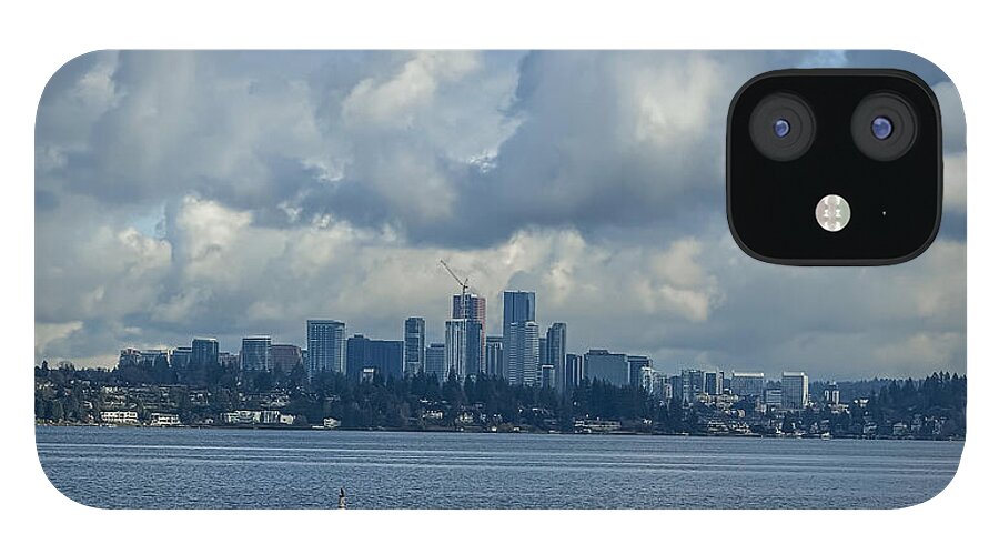 Clouds above the city - Phone Case
