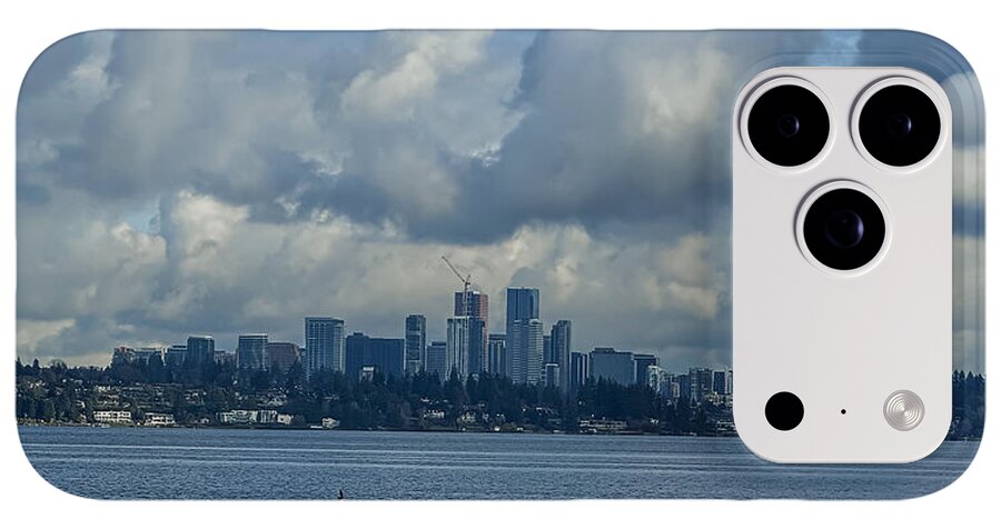 Clouds above the city - Phone Case