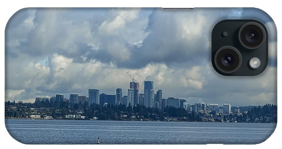 Clouds above the city - Phone Case