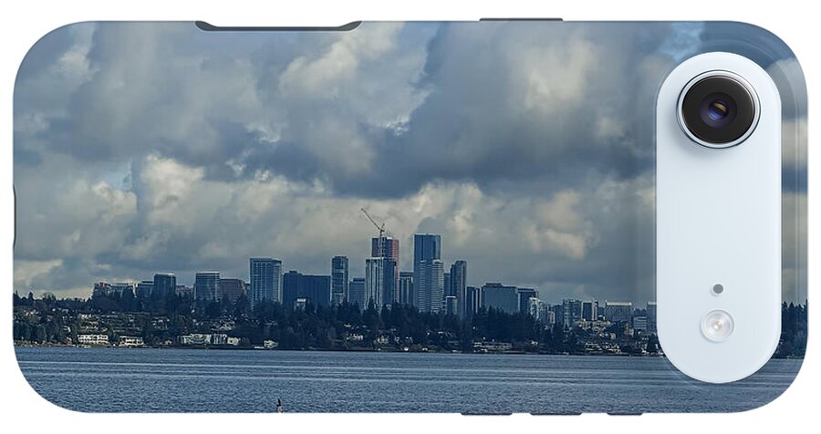 Clouds above the city - Phone Case
