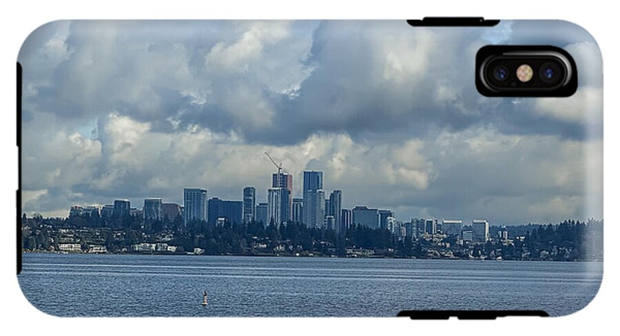 Clouds above the city - Phone Case