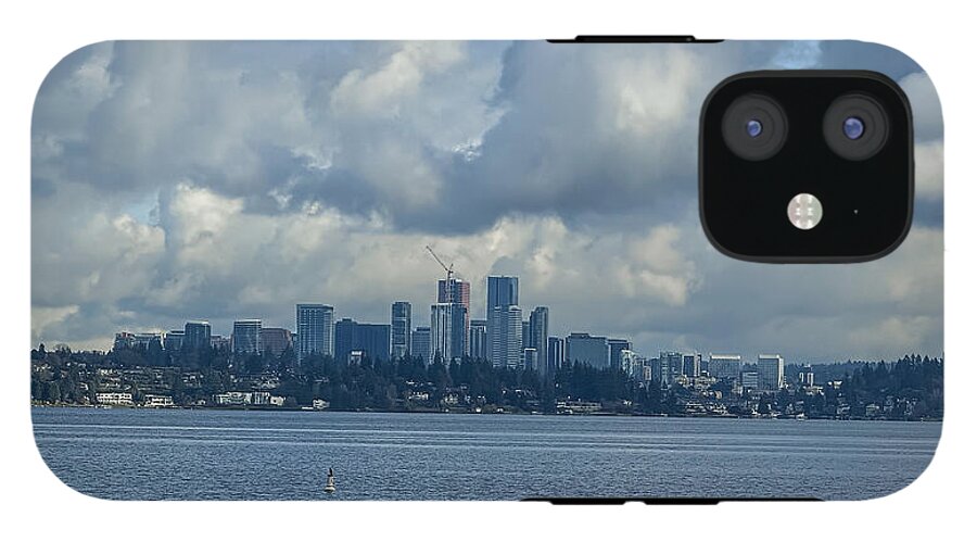 Clouds above the city - Phone Case