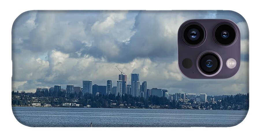 Clouds above the city - Phone Case