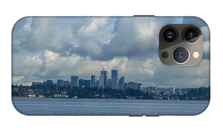 Clouds above the city - Phone Case