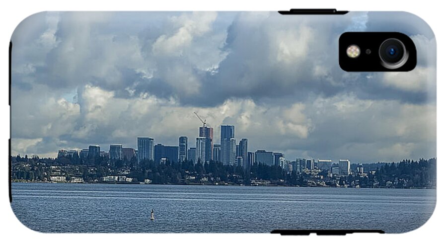 Clouds above the city - Phone Case