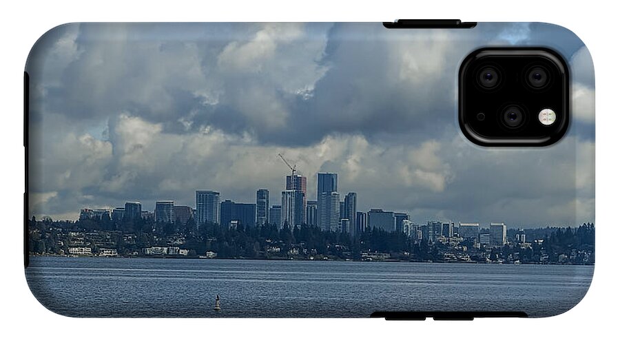 Clouds above the city - Phone Case