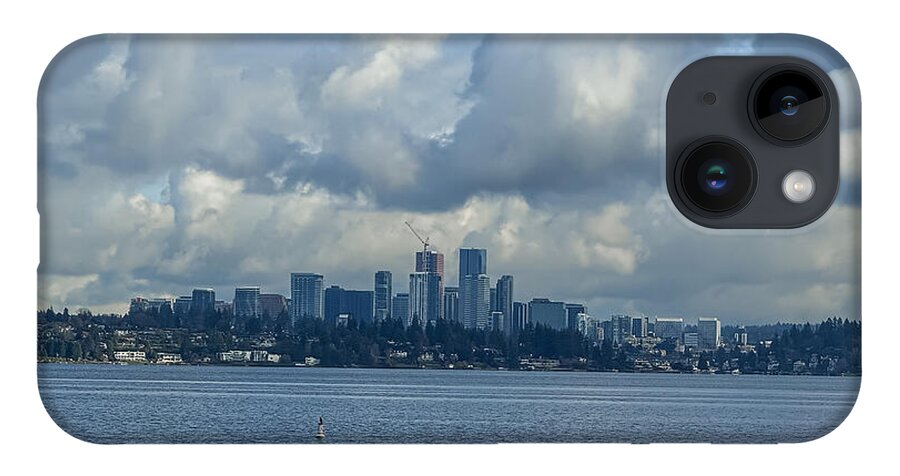 Clouds above the city - Phone Case
