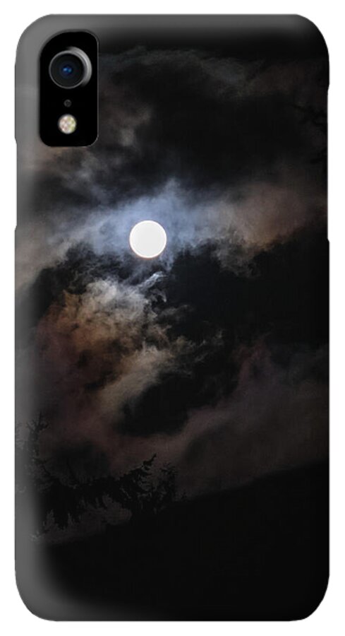 Clouds around the moon - Phone Case