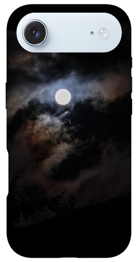 Clouds around the moon - Phone Case