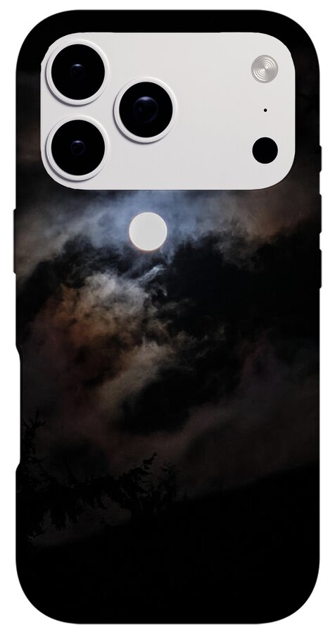 Clouds around the moon - Phone Case
