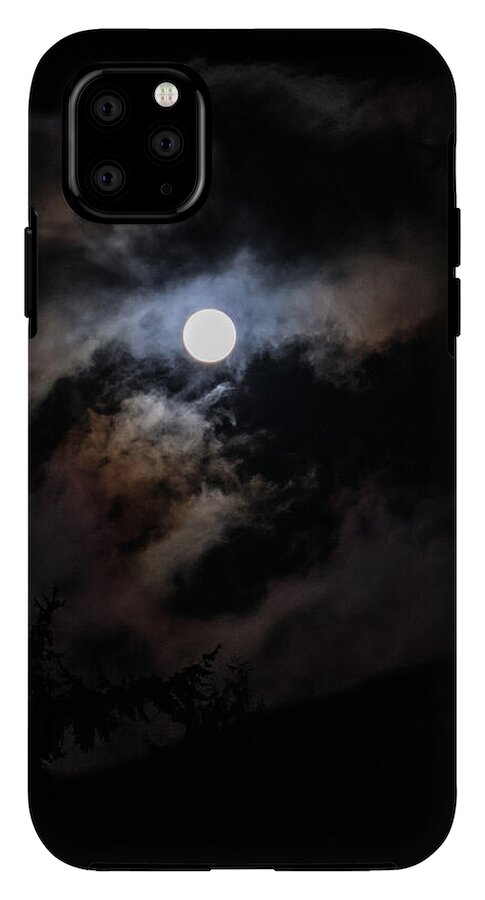 Clouds around the moon - Phone Case
