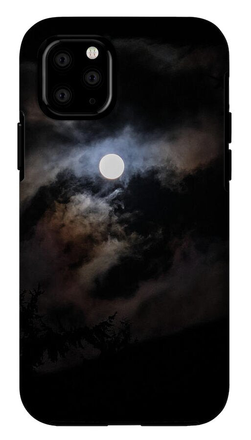 Clouds around the moon - Phone Case