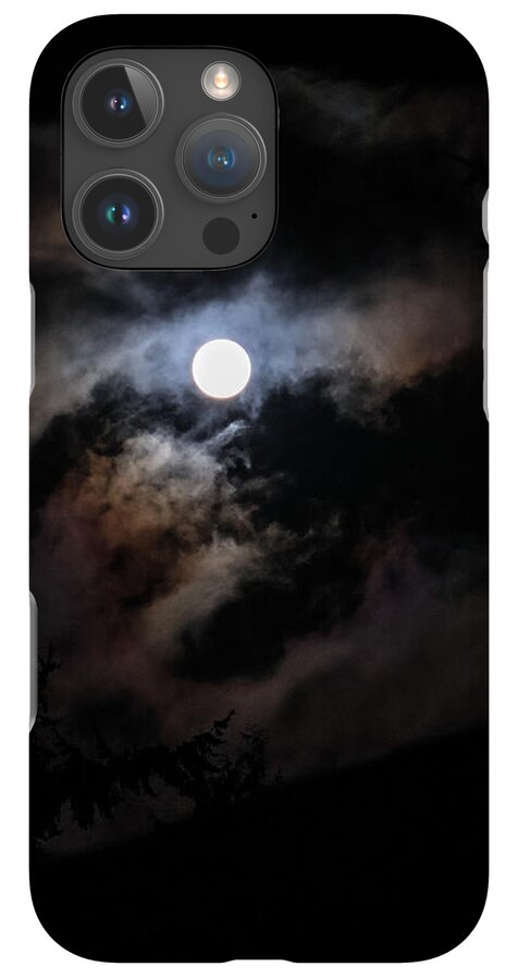 Clouds around the moon - Phone Case