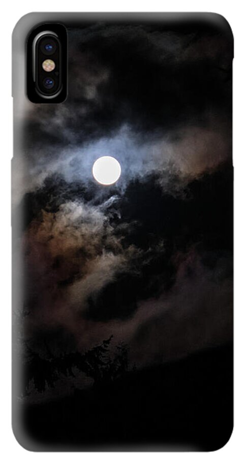 Clouds around the moon - Phone Case