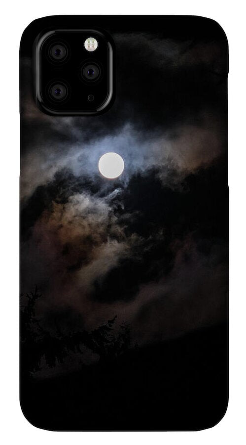 Clouds around the moon - Phone Case