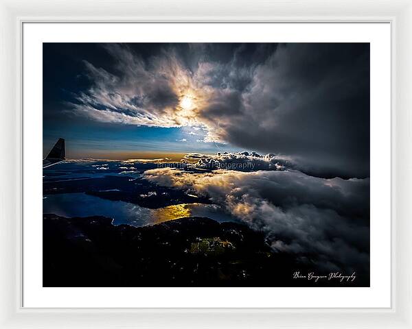 Clouds in the sky - Framed Print