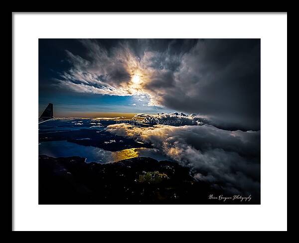 Clouds in the sky - Framed Print