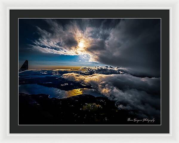 Clouds in the sky - Framed Print