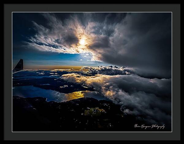 Clouds in the sky - Framed Print
