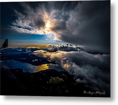 Clouds in the sky - Metal Print