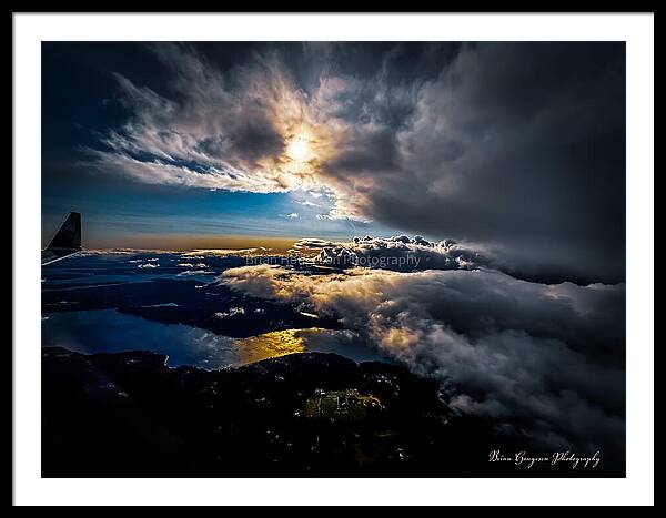 Clouds in the sky - Framed Print