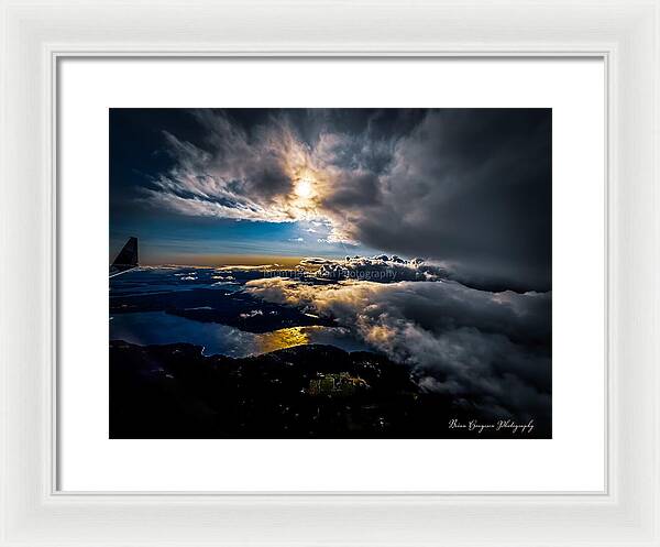 Clouds in the sky - Framed Print