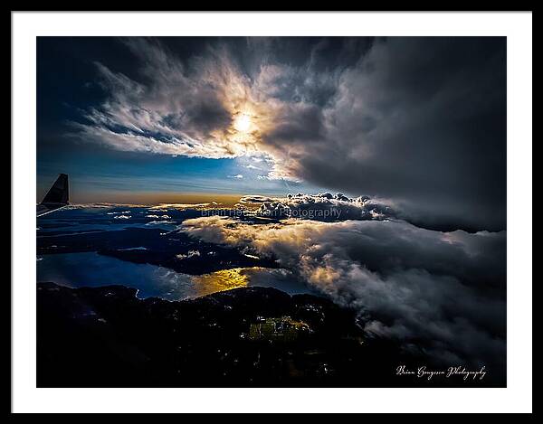 Clouds in the sky - Framed Print